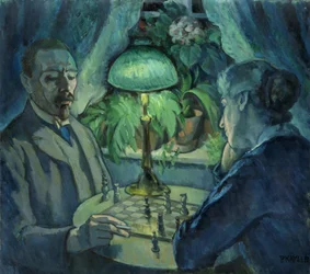Schach spielen, 1925